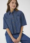 Блуза Kaffe Button-down blouse, Dark Blue Chambray/Dark Blue - фото 4