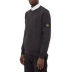 Свитер мужской Stone Island с нашивкой логотипа, серый - фото 4