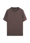 Футболка Massimo Dutti SHORT SLEEVE, Dark Brown - фото 5