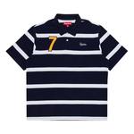 Поло Supreme Cursive Polo, Navy Stripe - фото