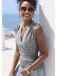 Топ LASCANA, серый - фото