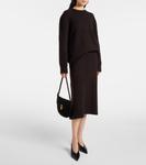 Tondo Small сумка через плечо из замши Savette, черный - фото 5