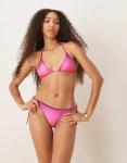 Плавки бикини с градиентом Mango Sunset розового цвета - фото