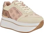 GUESS Женские кроссовки Camrio, Light Pink/Brown Logo Multi 680 - фото
