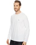 Футболка Lacoste Long Sleeve Pima Jersey Crew Neck, белый - фото 2