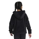 Детская худи с капюшоном из шерпы Adidas, Black - фото 2