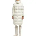 Moncler Утепленное пальто с капюшоном, White - фото 4