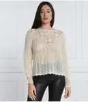 Шерстяной свитер Regular fit Twin-Set, белый - фото 3