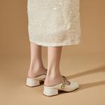 Закрытые тапочки для женщин DAPHNE, Apricot - фото 5