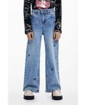 Джинсы Wide Mickey для девочек Desigual, Medium blue - фото