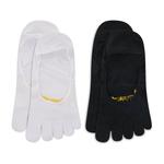 Носки Vibram Fivefingers Ghost, 2 шт, черно-белый - фото