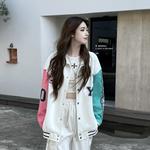 Бейсбольная куртка унисекс FireMonkey, Ночной черный - фото 7