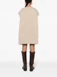 Поплиновое платье мини MM6 Maison Margiela, нейтральный - фото 4