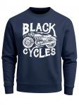 Neverless Свитшот 'Black Cycles' в цвете Navy - фото