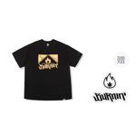 Футболка унисекс BURNIN, пламенный камуфляж сине-фиолетовый - фото 2