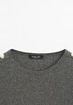 Джемпер Massimo Dutti KNITWITH SHOULDER DETAIL, Grey - фото 10
