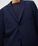 Мужской блейзер классического кроя из ткани сирсакер Adolfo Dominguez, темно-синий - фото 4