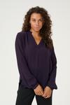 Блузка Kaffe Blouse Amber, темно-фиолетовый - фото 2