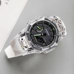 CASIO Часы Unisex Liquid Crystal/Analog Dual Display Series Black Watch, Hublot Armor Green Strap - фото 9