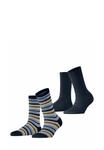 Носки Esprit College Stripe 2-Pack, Marine/Teal - фото