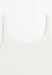 Топ STRAPPY Massimo Dutti, белый - фото 8