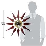 Круглые настенные часы Infinity Instruments Orion, цвет Walnut - фото 4