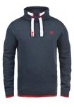 Толстовка !SOLID Stehkragenpullover SDBenjamin Tube, синий - фото