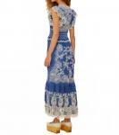 Романтическое платье макси Richelieu синего цвета Farm Rio, синий - фото 2