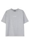 Футболка Pegador BRACY HEAVY OVERSIZED TEE, Grey/White/Grey - фото 4