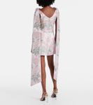 Мини-платье Gita из цветочной парчи Markarian, Light Pink - фото 3