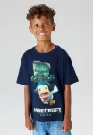 Футболка с принтом minecraft Name It, Navy Blazer - фото 2