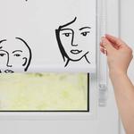 Рулонные шторы Lichtblick Face, 120x150x6 см, черный - фото 3