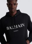 Худи с принтом Balmain, черный - фото 7