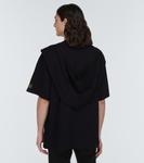 Футболка с капюшоном из хлопкового джерси Raf Simons, черный - фото 4