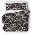 Сатиновое постельное белье Sense Eight ZEN, черный - 155 х 220 см - фото