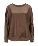 Блузка Оделли By Malene Birger, коричневый - фото