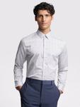 Рубашка Lyons Slim Fit Ted Baker, White Stencil Floral - фото