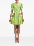 POST MERIDIEM платье мини на пуговицах, зеленый - фото 2
