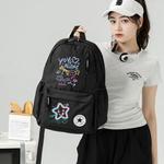 Converse Полиэстеровый рюкзак обычный унисекс черный, Smiley Multicolor Print - фото 7