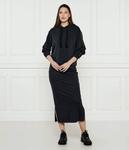 Толстовка женская Ea7 с капюшоном черный - фото 2