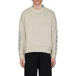 Свитер мужской Kenzo, бежевый / серый - фото 6