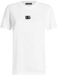 Футболка с вышитым логотипом Dolce & Gabbana, белый - фото