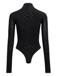 Боди со стразами Alaïa, черный - фото 2