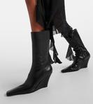 Кожаные ботильоны Brancesca 80 Acne Studios, черный - фото 4