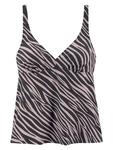 Верх бикини LASCANA, черный/серый - фото