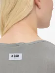 Топ с длинными рукавами Msgm, серый - фото 5