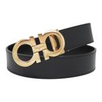 Кожаный ремень Ferragamo с пряжкой Gancini - фото