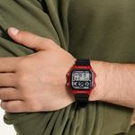 Часы CASIO G Shock Waterproof Mens Black/Red Digital, красный - фото 4