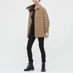 Куртка-рубашка Оверсайз Uniqlo Unisex, 32 бежевый - фото 3