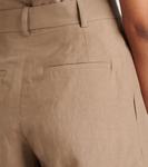 Плиссированные шорты-бермуды Róhe, хаки - фото 5